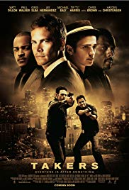 Takers is a [xfvalue_year] action, crime movie released on dvd on 18 January, 2011.