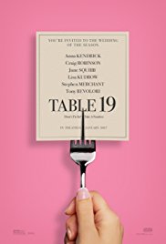 Table 19 released on dvd on 13 June, 2017.