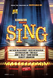 Sing released on dvd on 21 March, 2017.
