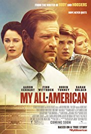 My All American released on dvd on 23 February, 2016.