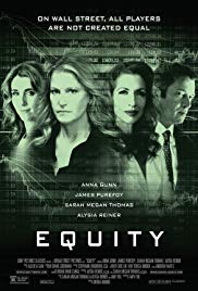 Equity released on dvd on 13 December, 2016.
