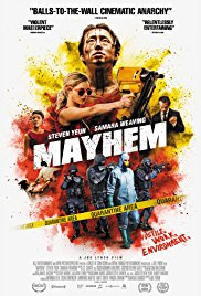 Mayhem released on dvd on 26 December, 2017.