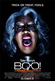 Boo! A Madea Halloween is a [xfvalue_year] black, comedy, horror movie released on dvd on 31 January, 2017.